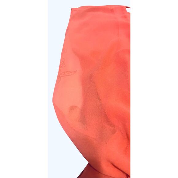 DINA BE ROUND NECK BLOUSON WAIST MIDI FIT & FLARE DRESS. WOMENS, L, PEACH - Picture 8 of 11